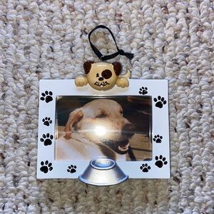 Dog picture frame ornament